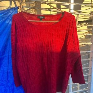 a.n.a Vibrant Red Petite Sweater